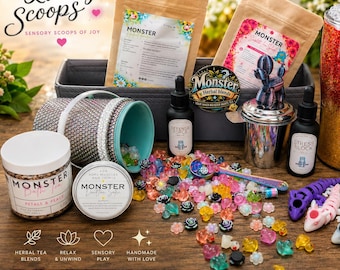 Lucky Scoops! Mystery scoops for the tea lover. Teas ... fruit .. spoons .. clickers ... tumblers .. toppers .. and more!
