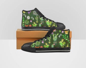 cactus converse high tops