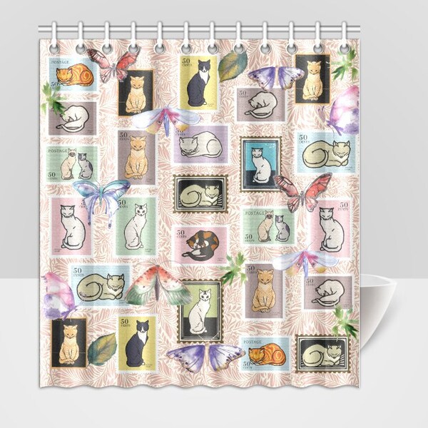 Shabby Chic Shower Curtain Etsy