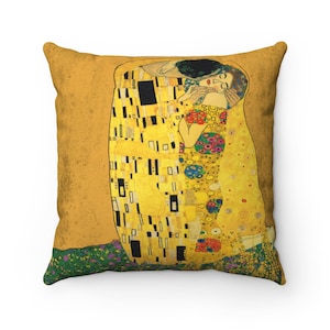 The Kiss Gustav Klimt Cushion Cover Decorative Pillow Interior Decor