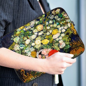 Van Gogh Daisy Flowers Laptop Sleeve, 10inch, 12 inch, 13 inch, 15 inch, 17 inch, Back To School Case