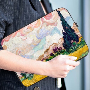 Vincent van Gogh Wheat Field Laptop Sleeve, 10inch, 12 inch, 13 inch, 15 inch, 17 inch, Birthday Gift, New Job Work Gift, Christmas Gift