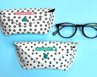Glasses case · Vegan leather · Sunglasses case · Vegan glasses case · Slim glasses cover with closure