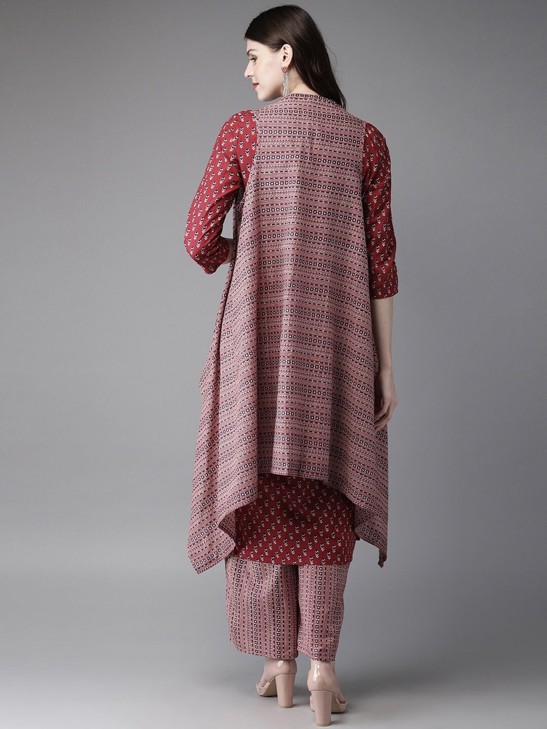 Pure Cotton Women Long Dress/ Ethnic Jacket/ Palazzo Pant/ Etsy UK