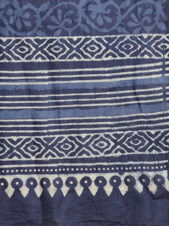 Women Indigo Hand Block Printed Sustainable Pure … - image 3