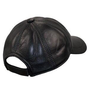 Genuine Leather Baseball Cap Precurved Snapback 3 Colours - Etsy