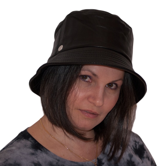 Buy Dazoriginal Womens Cloche Hat Leather 1920s Bucket Bowler Round Cap Crushable Online in India Etsy