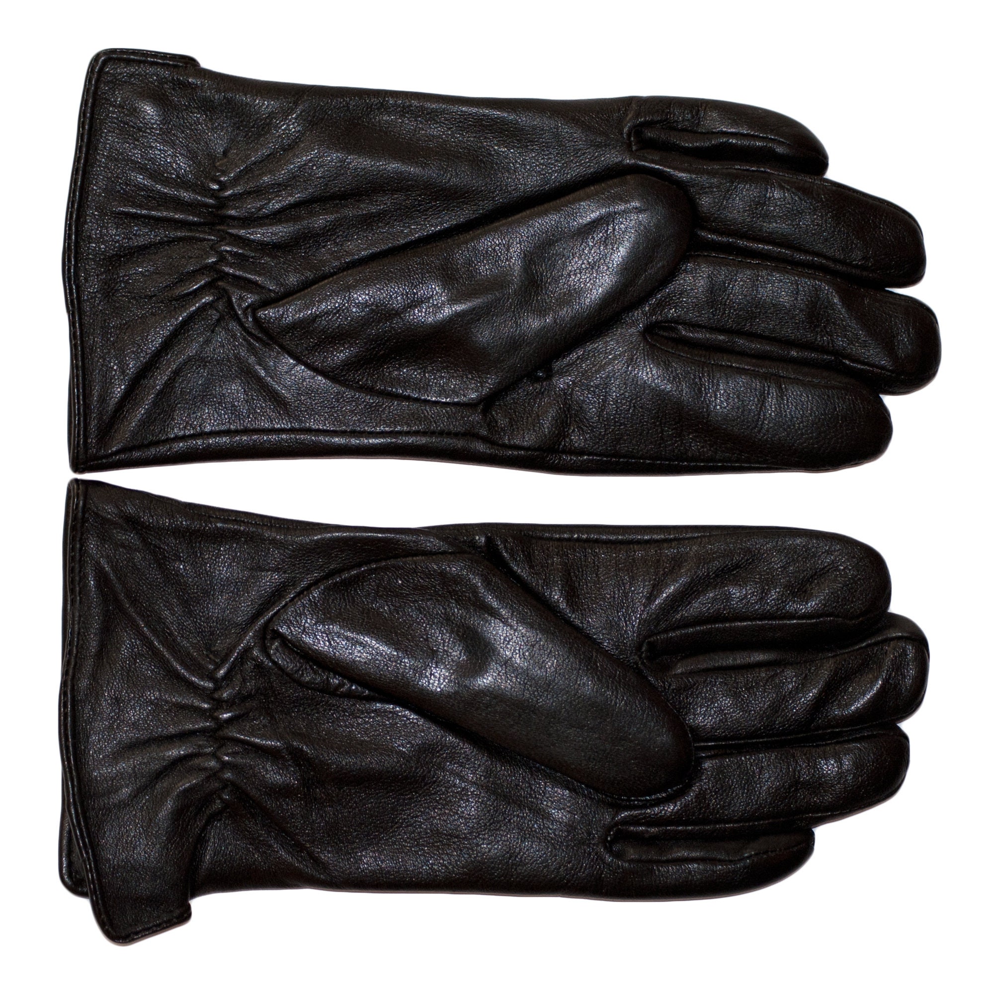 Mens Winter Gloves Wool Soft Black Leather High Quality Etsy