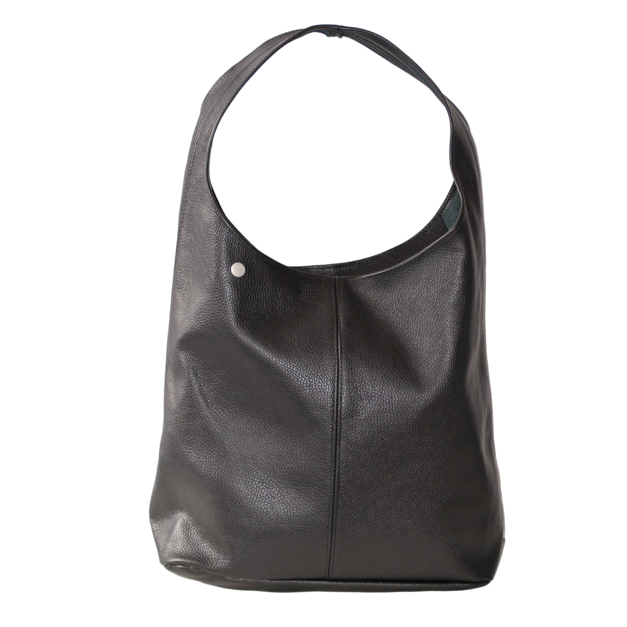 ZIPPER CLOSURE on TOP Leather Bag Handbag Shopper 100% | Etsy UK