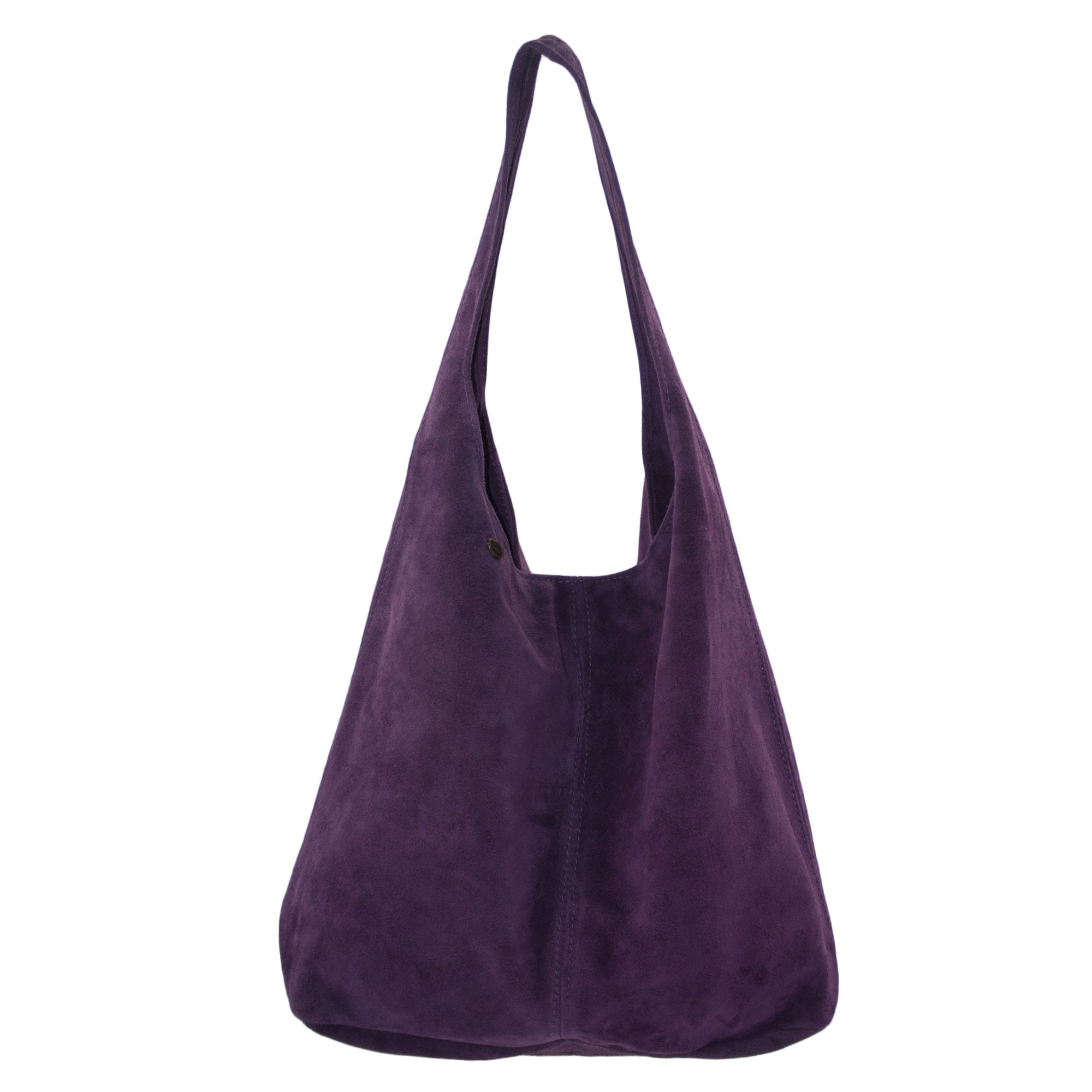 ZIPPER CLOSURE on TOP Leather Bag Handbag Shopper Suede - Etsy UK