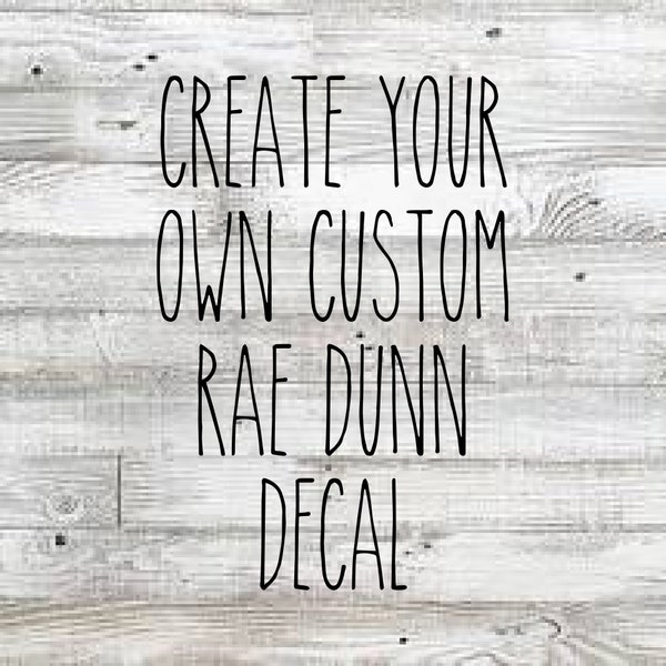 Rae Dunn Decals Etsy