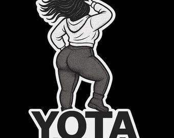 YOTA Girl PNG: Curvy Truck Lover Design for Sublimation & Printing