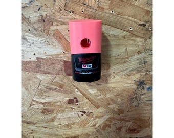 Milwaukee M12 Locking Battery Holder | 3D Printed M12 Battery Wall Mount | Secure Tool Storage | Garage Organizer