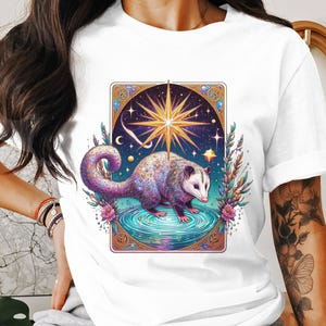 Carta de Tarô Possum PNG The Star Mystical Possum Clipart Download Digital Instantâneo