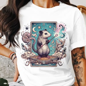 Carta de Tarô Possum PNG O Mágico Possum Místico Clipart Download Digital Instantâneo