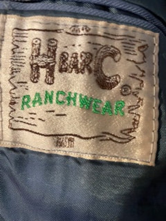 Vintage H bar C Ranchwear Jacket and Pant Set - image 6