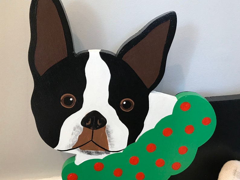 Boston Terrier Outdoor Christmas Decoration 
