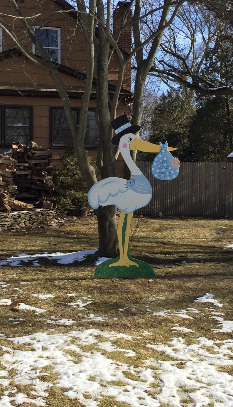 Baby Stork for Rent on Long Island New York Boy Etsy