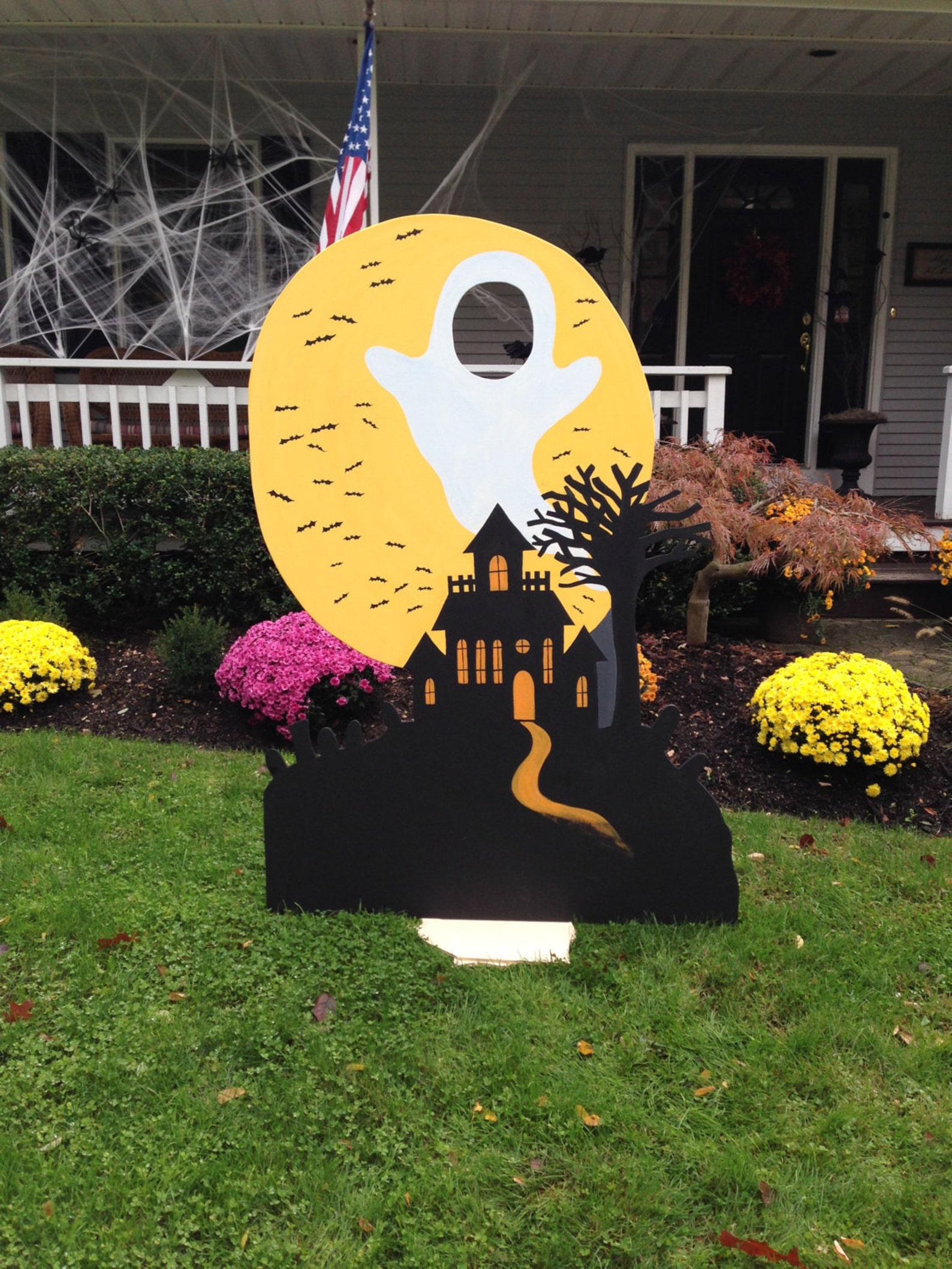 Halloween Outdoor Wood Decoration Etsy