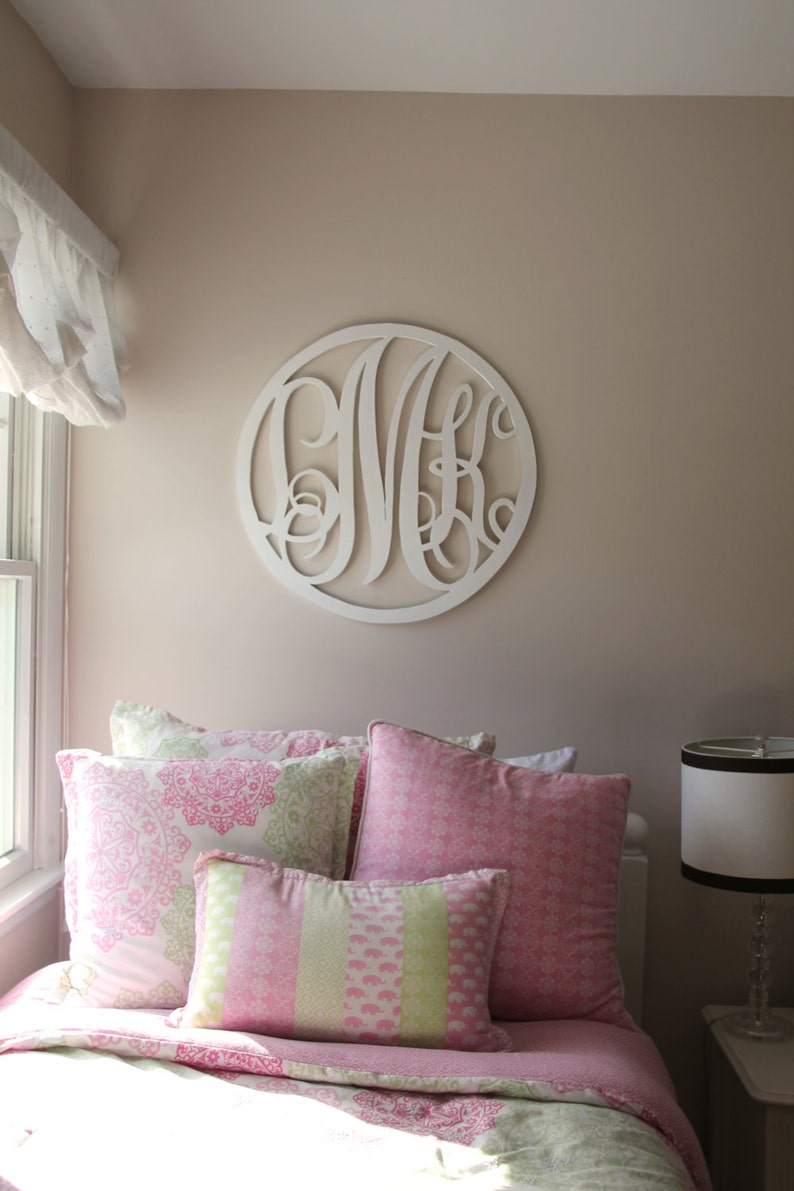 Wood Monogram Wall Decoration Image 0