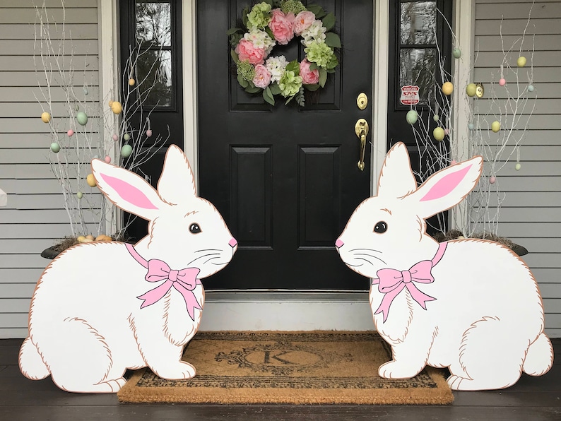 Easter Bunny Outdoor Lawn Decor Etsy
