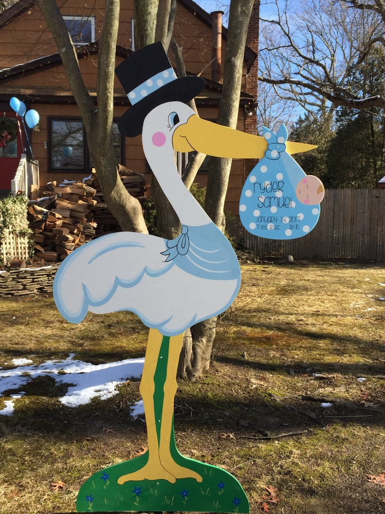 Baby Stork for Rent on Long Island New York Boy Etsy