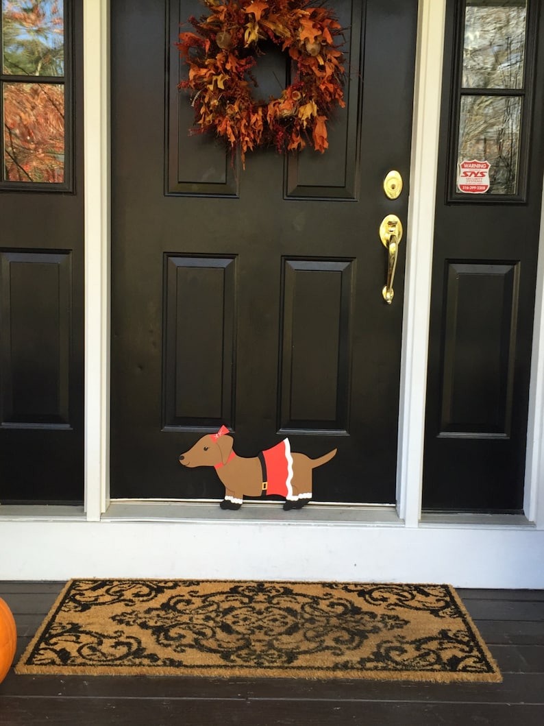 Christmas Dachshund Outdoor Lawn Decoration Etsy