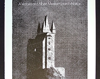 DAVID HOCKNEY 1987 Poster Print - Print of Exhibition Poster for 1974 ‘Grimm Fairy Tales' Exhibition at Victoria and Albert Museum, London
