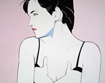 Patrick Nagel Illustration Book Plate - Vintage Book Print