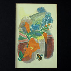 JOHN NASH Lithographic Book Illustration from 1939 1st Edition of &#39;Men and the Fields&#39; - Curwen Press