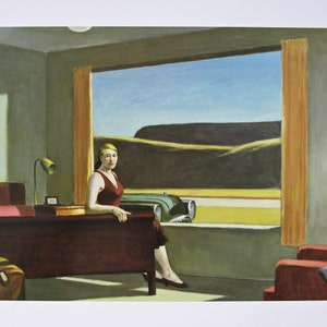 EDWARD HOPPER 'Western Hotel' Print 1932 - American Art