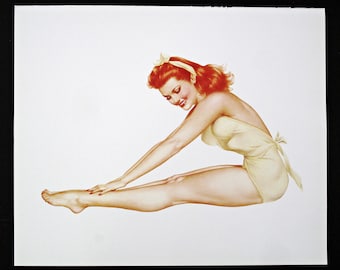Varga Girl, Original Pin up Vintage Print Alberto Vargas Book