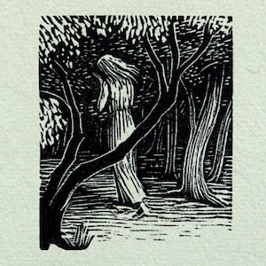 GWEN RAVERAT 1959 Wood Engraving &#39;Kilmeny&#39; Printed From the Original Hardwood Block