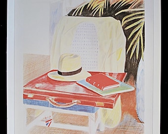 DAVID HOCKNEY 1987 Print of Exhibition Poster for 1985 'From Manet to Hockney', Victoria and Albert Museum, London