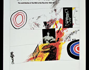 DAVID HOCKNEY 1987 Poster Print - Print of Exhibition Poster for 1963 ‘Towards Art?' Exhibition at Victoria Street Gallery Nottingham