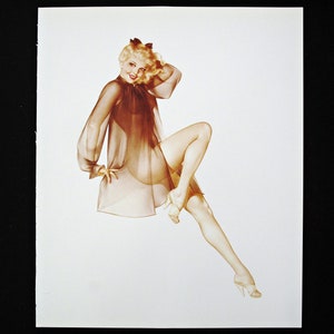 Alberto Vargas Pin-Up  Illustration Book Plate - Vintage Book Print - September 1945 Esquire Gatefold Pin Up Girl
