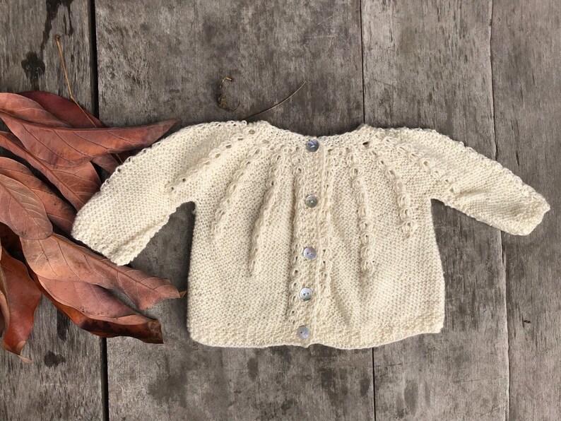 merino wool baby cardigan