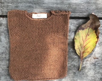3-6 months Sleeveless sweater, Merino wool Sweater, Hand knitted sweater, Baby sweater