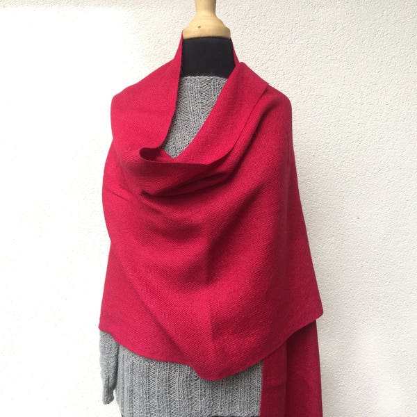 Beautiful alpaca wrap shawl. Blanket Scarf, Hand woven.