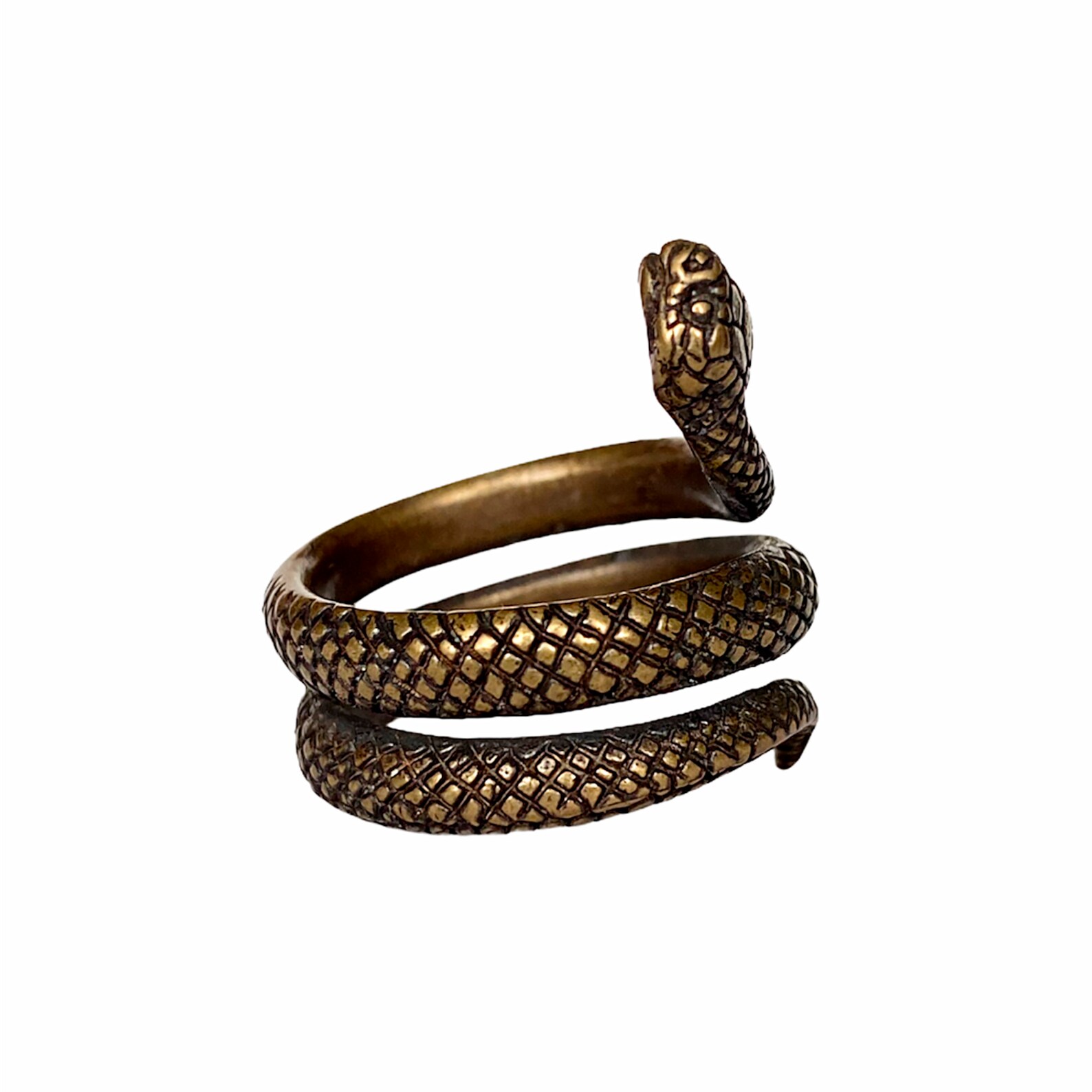 Snake Ring Serpant Wrap Wide Jewelry Handmade Tribal Men Woman | Etsy