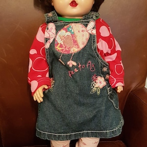 Vintage Girl Doll from Late 50&#39;s to 60&#39;s dressed black hair clising eyes Doll Collectibles