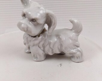 Vintage Scotty Dog figuur porseleinen beeldje Schotse terriër (Japan)