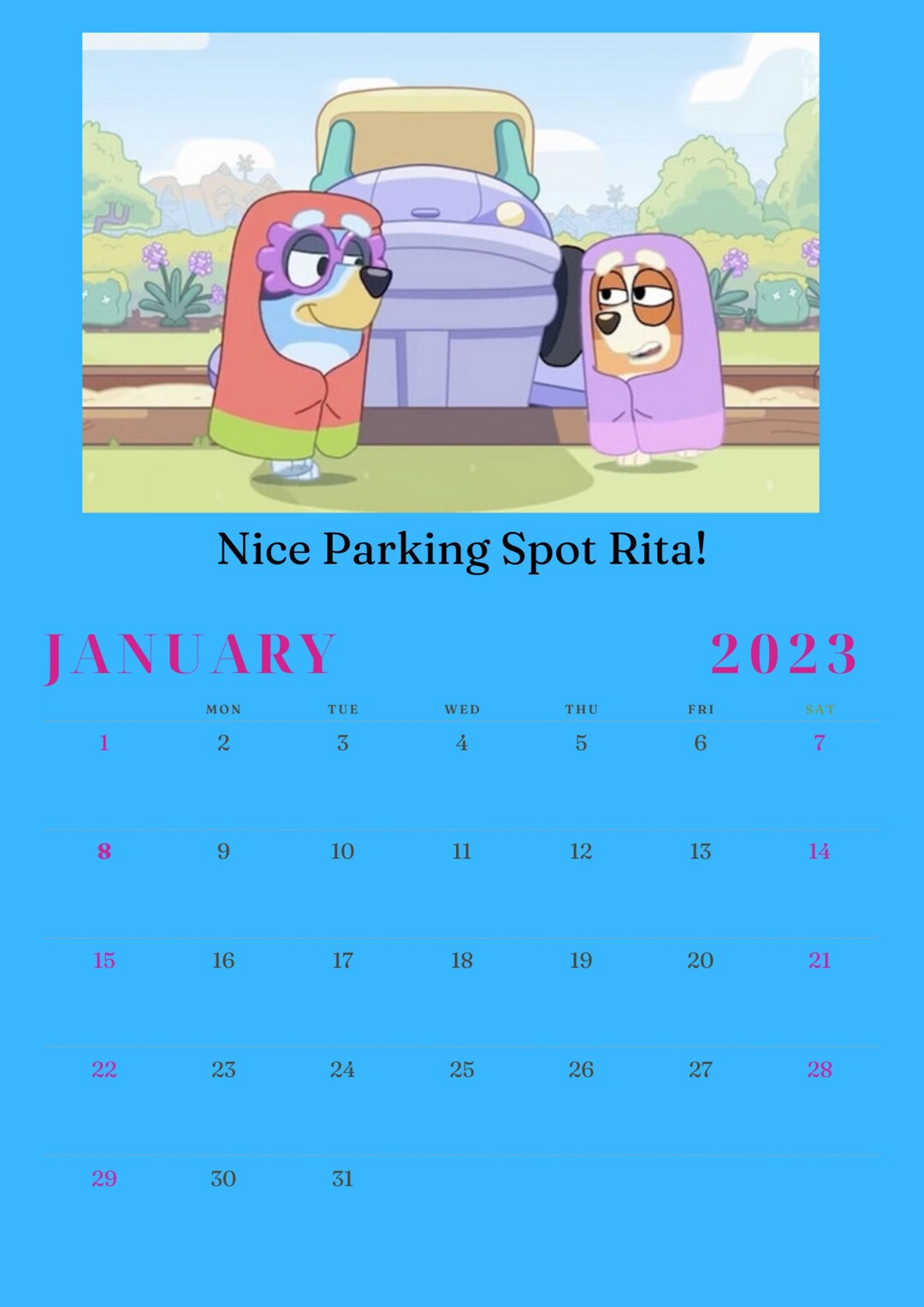 2023 Bluey Yearly Calendar Etsy 2023-bluey-yearly-calendar-etsy