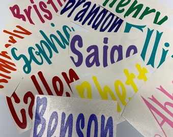 Name Decals...set of 3