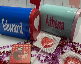 SCRATCH and DENT SALE !!kids.Mailbox..Personalized/metal mailbox/Valentine's day