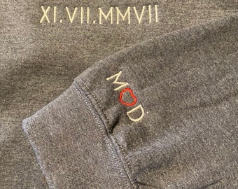 Save The Date Roman numerals Sweatshirt