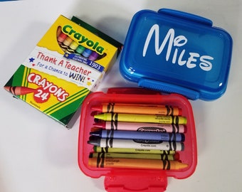 Crayon Candy Boxes treat box card container personalized