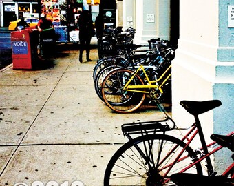 photography, street photography, bicycle, New York, NY, urban, metro, cars, street, lifestyle, high contrast, dark ink