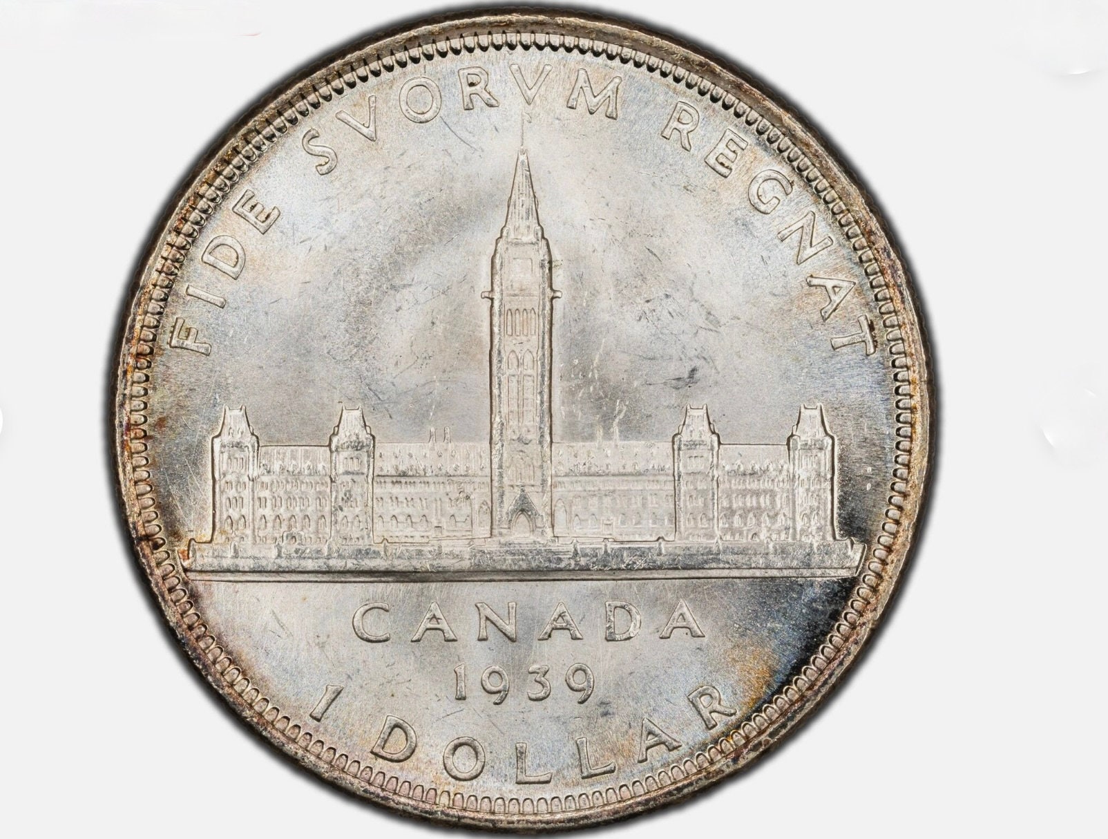 リ*ド様 1939年 カナダ 1ドル 銀貨ジョージ6世 カナダ 1939 年1ドル銀貨ジョージ6世王室訪問記念