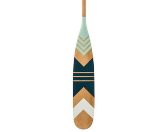 57" canoe paddle ,decorative oar,  hand painted,  personalized, Gift, wedding gift, nautical decor, cottage decor, coastal decor,